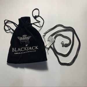 Jack Black Mens 4mm Stainless Link Chain Necklace